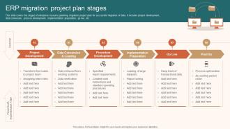 ERP Migration Project Plan Stages