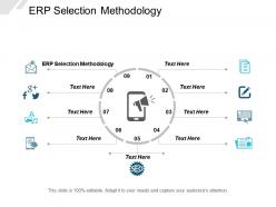 Erp selection methodology ppt powerpoint presentation layouts clipart cpb