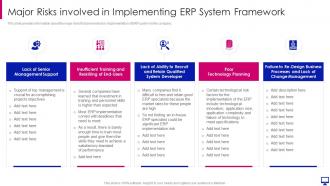 Erp system framework implementation business major risks involved implementing erp system framework