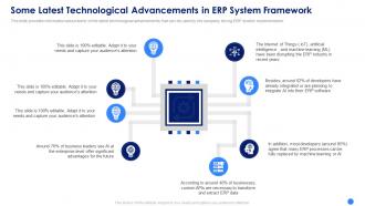 Erp system framework implementation latest technological advancements erp system