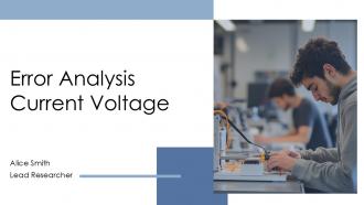 Error Analysis Current Voltage PPT Slides ACP