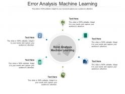Error analysis machine learning ppt powerpoint presentation professional icon cpb
