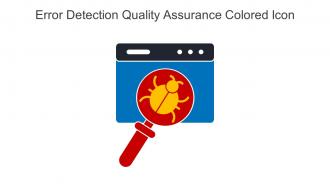 Error Detection Quality Assurance Colored Icon In Powerpoint Pptx Png And Editable Eps Format