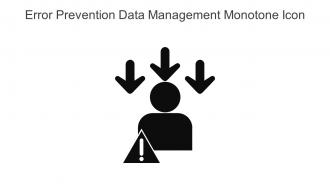 Error Prevention Data Management Monotone Icon In Powerpoint Pptx Png And Editable Eps Format