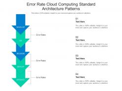 Error rate cloud computing standard architecture patterns ppt presentation diagram