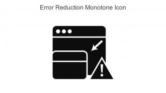 Error Reduction Monotone Icon In Powerpoint Pptx Png And Editable Eps Format