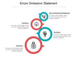 Errors omissions statement ppt powerpoint presentation professional examples cpb
