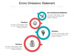 Errors omissions statement ppt powerpoint presentation slides guide cpb