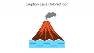 Eruption Lava Colored Icon In Powerpoint Pptx Png And Editable Eps Format