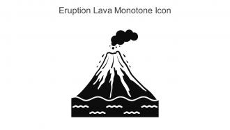 Eruption Lava Monotone Icon In Powerpoint Pptx Png And Editable Eps Format