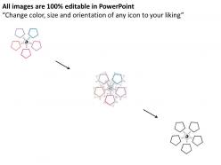 Es five staged circle of pentagon diagram flat powerpoint design
