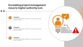 Escalating Project Management Issue To Higher Authority Icon