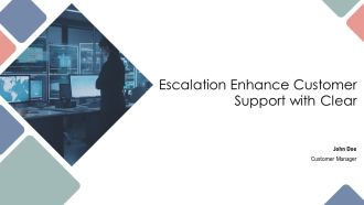 Escalation Enhance Customer Support With Clear PPT Designs AT