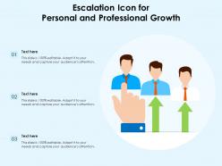 Escalation icon for personal and professional growth