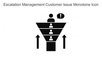 Escalation Management Customer Issue Monotone Icon In Powerpoint Pptx Png And Editable Eps Format