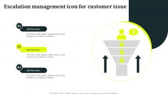 Escalation Management Icon For Customer Issue