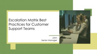 Escalation Matrix Best Practices For Customer Support Teams PPT Example AT