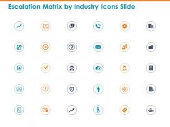 Escalation Matrix By Industry Icons Slide Ppt Powerpoint Presentation Layouts Tips