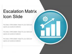 Escalation matrix icon slide