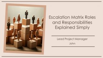 Escalation Matrix Roles And Responsibilities Explained Simply PPT Summary AT