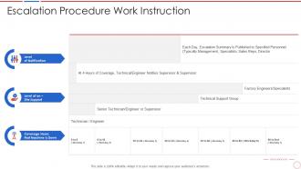 Escalation procedure work instruction incident and problem management process