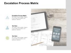 Escalation process matrix ppt powerpoint presentation ideas icon cpb