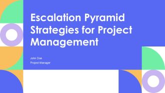 Escalation Pyramid Strategies For Project Management PPT Presentation AT