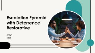 Escalation Pyramid With Deterrence Restorative PPT Slides AT