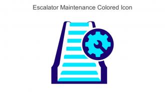Escalator Maintenance Colored Icon In Powerpoint Pptx Png And Editable Eps Format