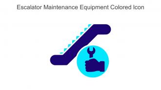 Escalator Maintenance Equipment Colored Icon In Powerpoint Pptx Png And Editable Eps Format