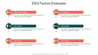 Esg Factors Examples In Powerpoint And Google Slides Cpb