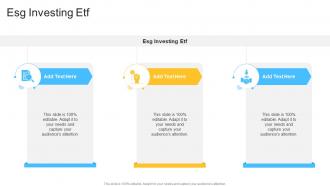 Esg Investing ETF In Powerpoint And Google Slides Cpb
