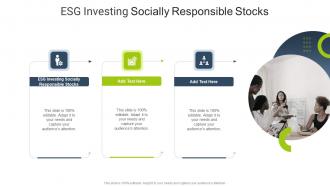 Esg Investing Socially Responsible Stocks In Powerpoint And Google Slides Cpb