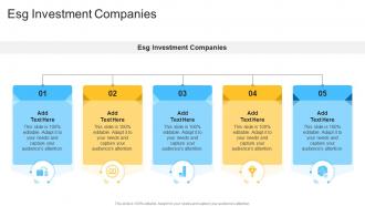 Esg Investment Companies In Powerpoint And Google Slides Cpb