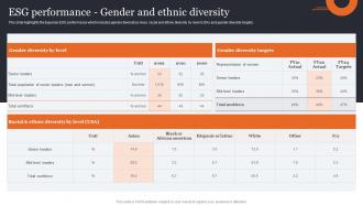 ESG Performance Gender And Ethnic Credit Reporting Company Profile Cp SS V