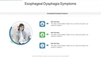 Esophageal Dysphagia Symptoms In Powerpoint And Google Slides Cpb
