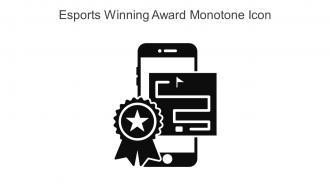 Esports Winning Award Monotone Icon In Powerpoint Pptx Png And Editable Eps Format