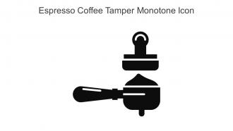 Espresso Coffee Tamper Monotone Icon In Powerpoint Pptx Png And Editable Eps Format