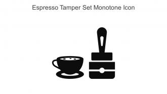 Espresso Tamper Set Monotone Icon In Powerpoint Pptx Png And Editable Eps Format