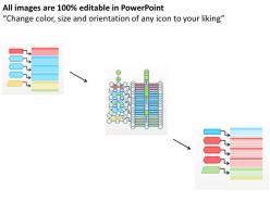 9338862 style hierarchy flowchart 5 piece powerpoint template diagram graphic slide