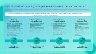 Essential CIOS Initiatives For IT CIOS Initiative 8 Outsourcing Managed Service Providers To Reduce