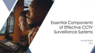 Essential Components Of Effective CCTV Surveillance Systems PPT Presentation AT