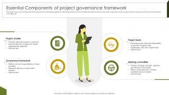 Essential Components Of Project Implementing Project Governance Framework For Quality PM SS