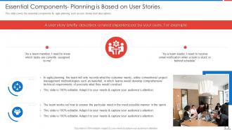 Essential Components Planning Agile Methodologies And Frameworks Ppt Infographics