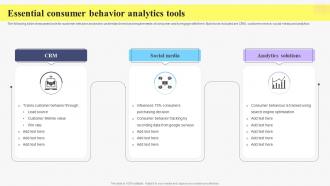 Essential Consumer Behavior Analytics Tools