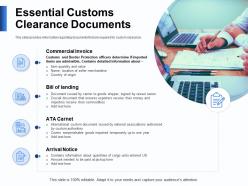 Essential customs clearance documents authorities ppt powerpoint presentation design ideas