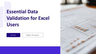 Essential Data Validation For Excel Users PPT Example AT