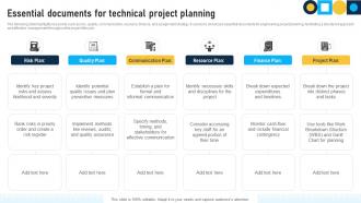 Essential Documents For Technical Project Planning