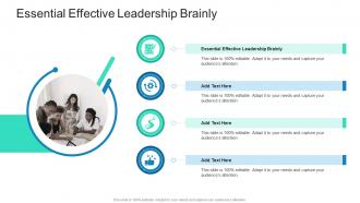 Essential Effective Leadership Brainly In Powerpoint And Google Slides Cpb