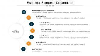 Essential Elements Defamation Ppt Powerpoint Presentation Model File Formats Cpb